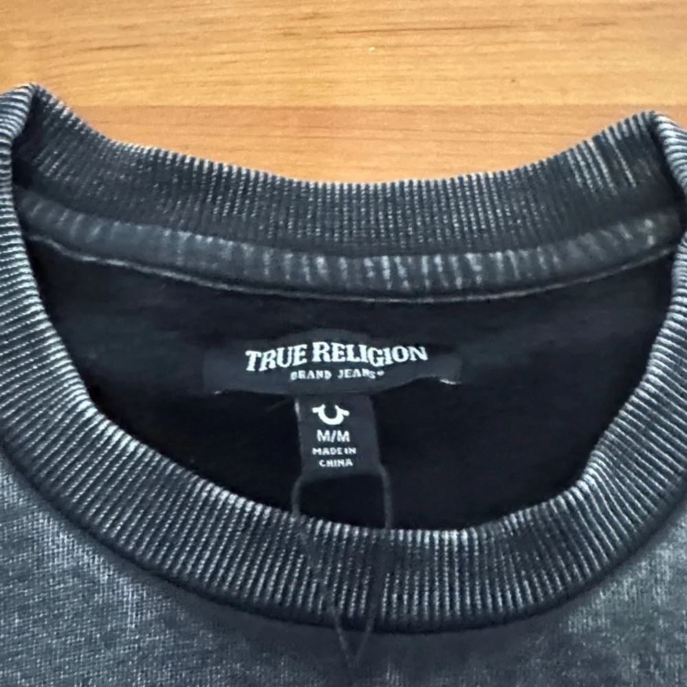 True Religion Charcoal Crewneck Sweater - Picture 2 of 4